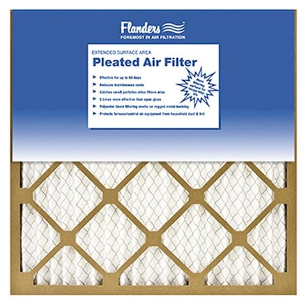 Aaf Flanders Flanders 81555.011425 14x25 . Basic Pleated Air Filter Kraft Frame With Wirebacked Media - Pack Of 12 600765 - main